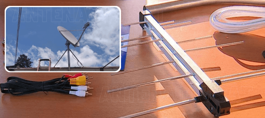 Antena UHF e Antena Banda Ku